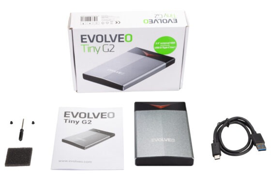 Rámečky EVOLVEO Tiny G1 a G2 pro rychlý externí disk SATA SSD