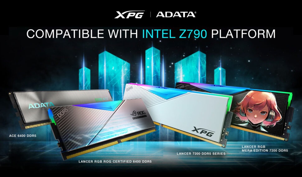 Paměti ADATA a XPG podporují nejnovější platformy Intel Z790